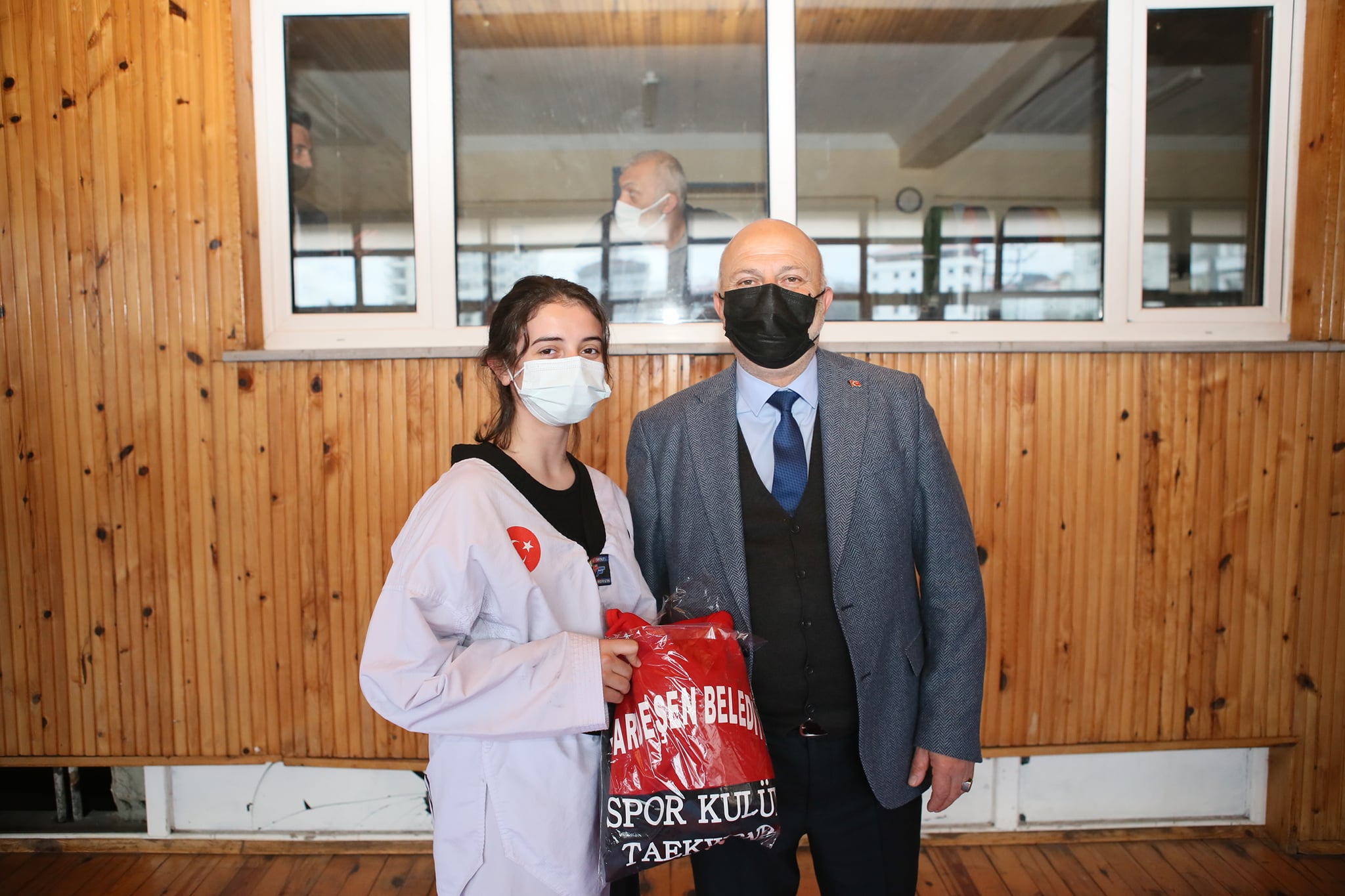 Tekvando branşı sporcularıyla bir araya geldik. 