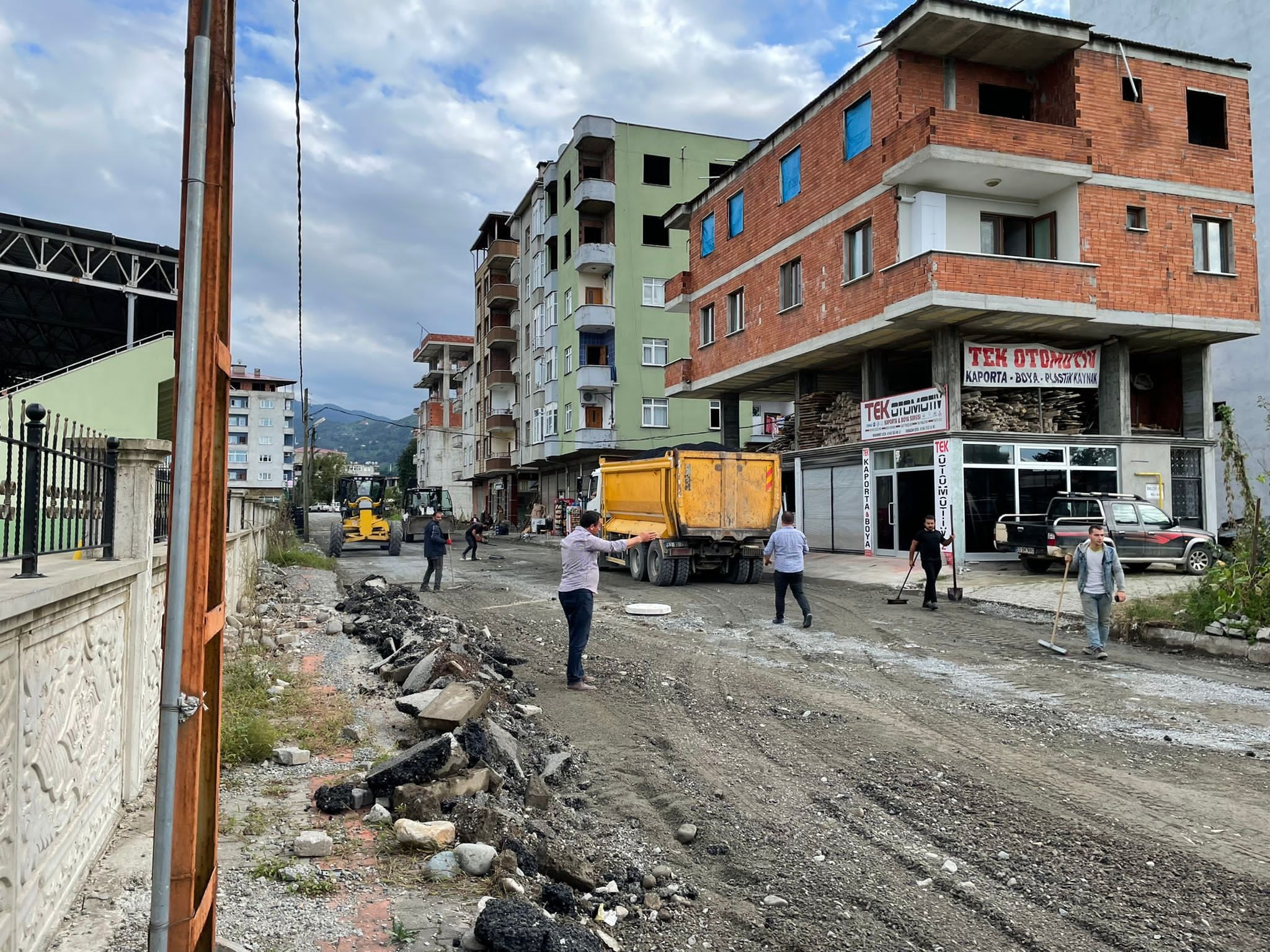 Fırtına Mahallemizde 2. Devre Sıcak Asfalt Çalışmamız