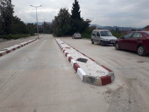 Düz Mahalle bağlantı yolunda çalışmalar tamamlanıyor.