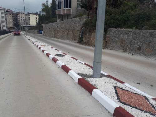 Düz Mahalle bağlantı yolunda çalışmalar tamamlanıyor.