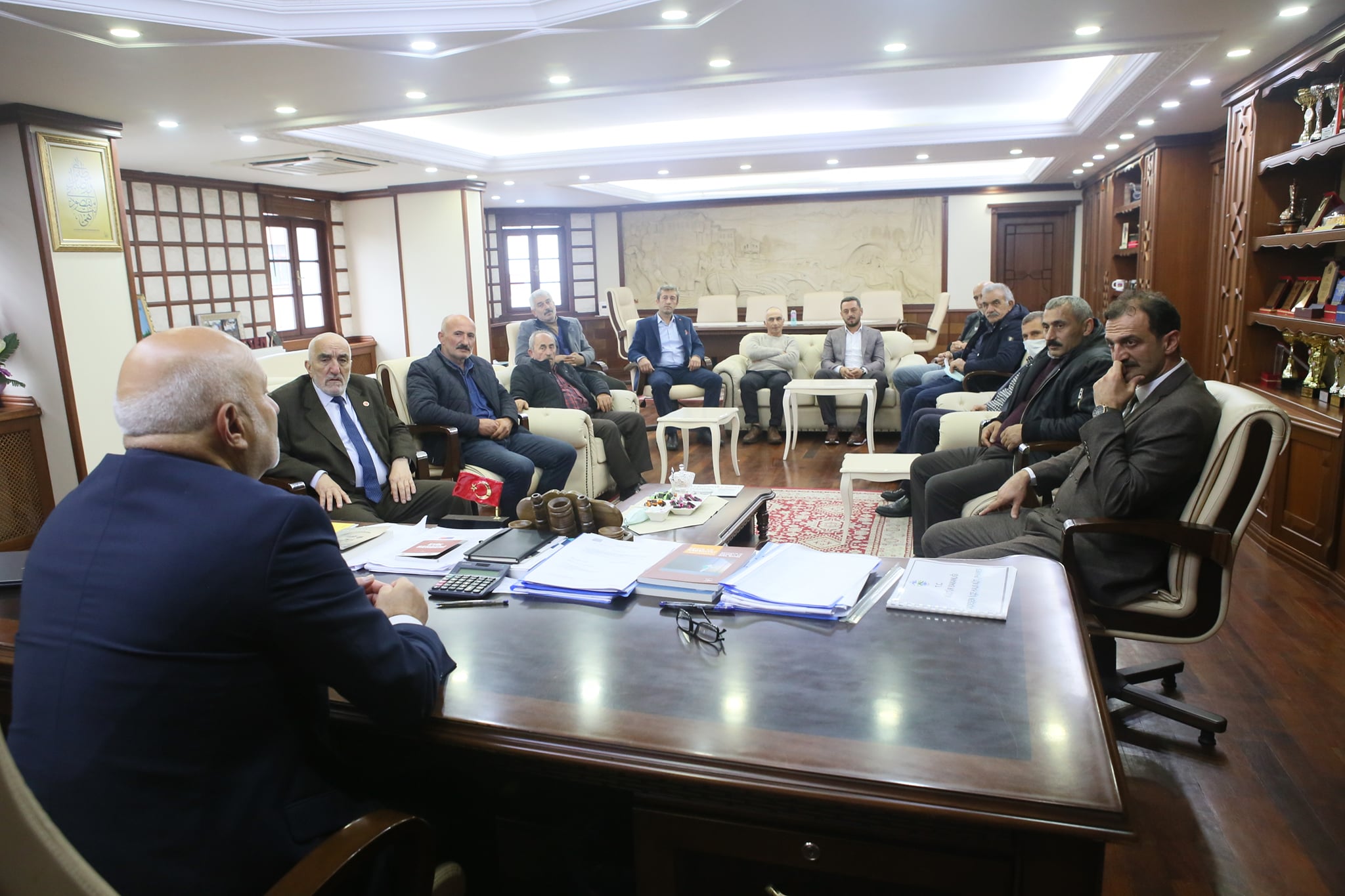 Muhtarlardan Başkanımıza Ziyaret