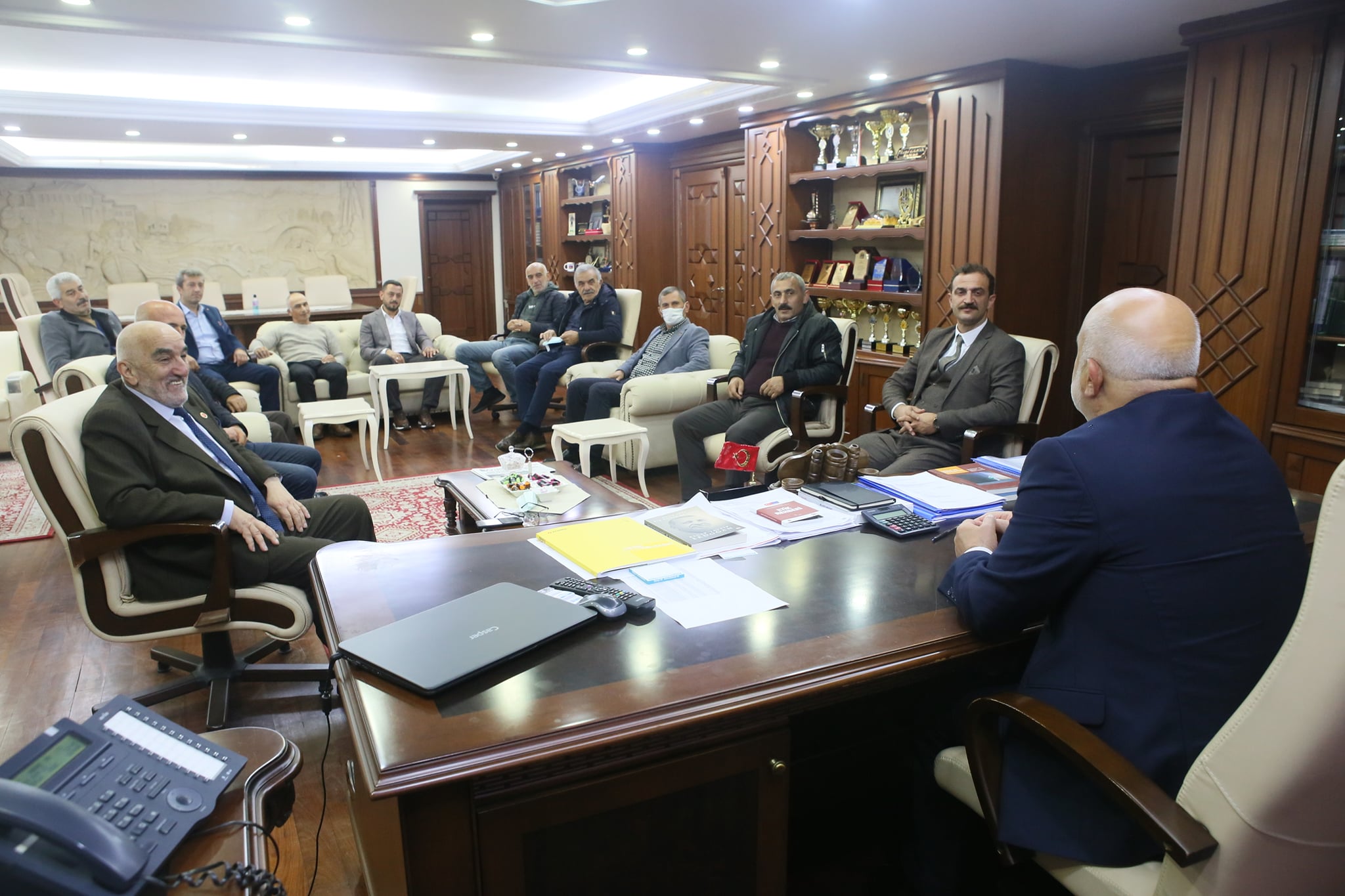 Muhtarlardan Başkanımıza Ziyaret