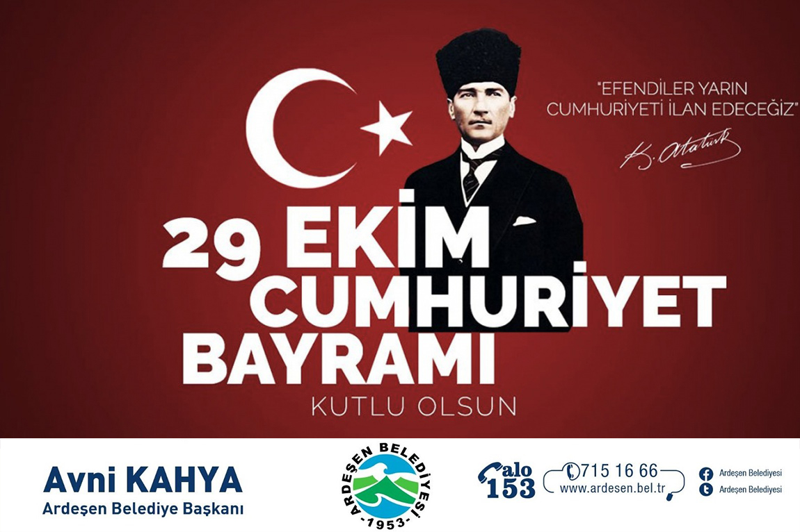 Başkan KAHYA'dan 29 Ekim Mesaji