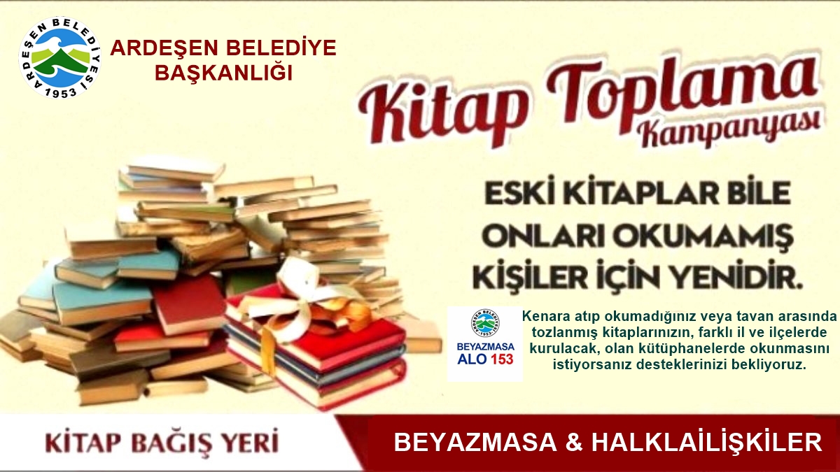 Raflar dolsun çocuklarımız okusun.