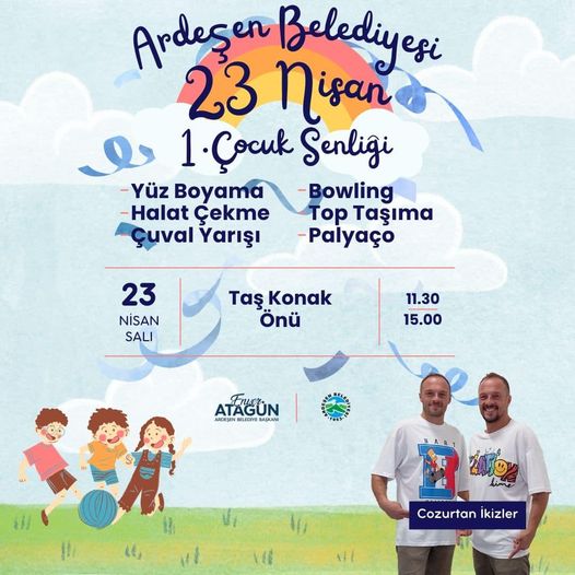 23 Nisan Çocuk Şenliği'ne Davetlisiniz!