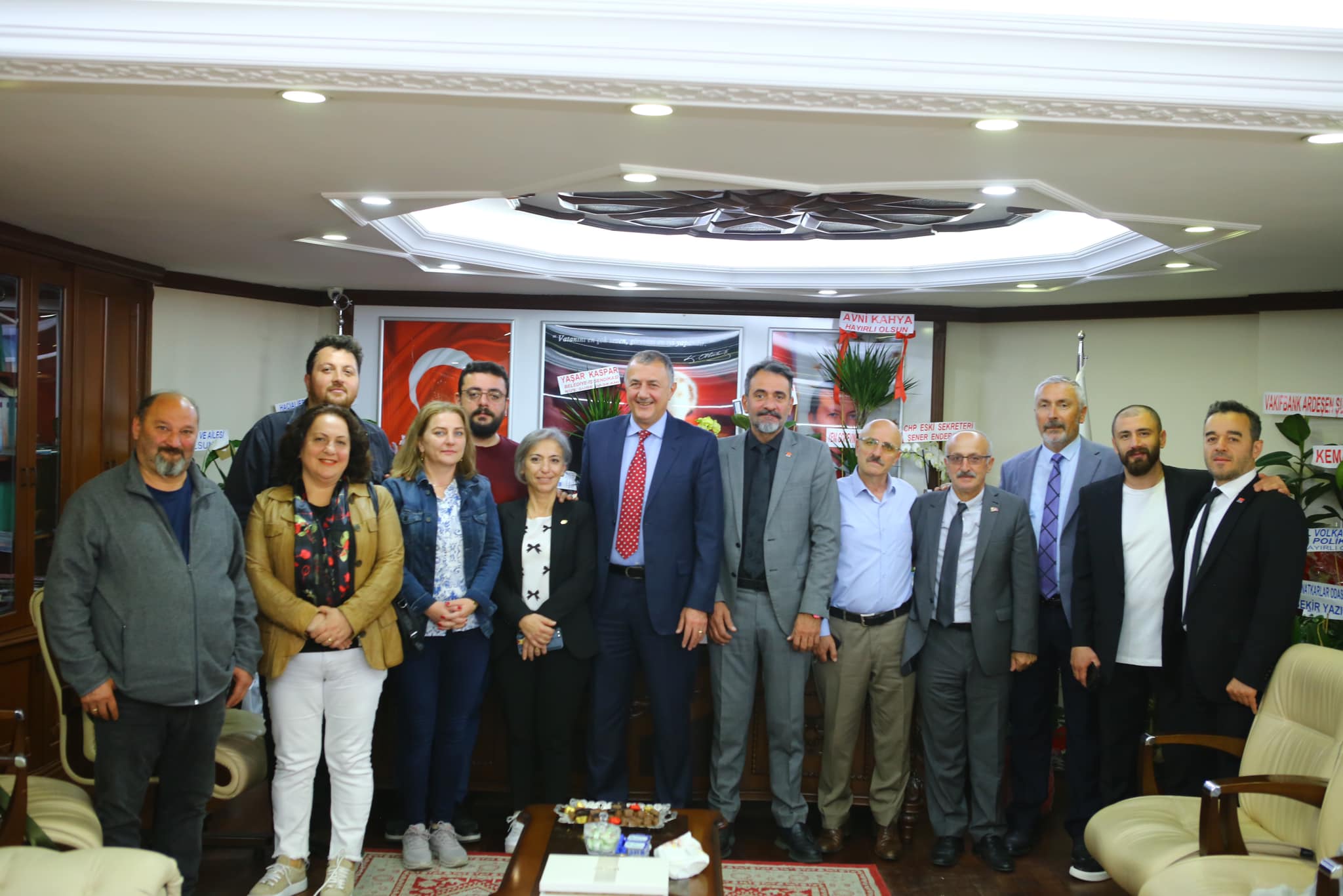 CHP Ardeşen Teşkilatından Başkanımız'a tebrik ziyareti