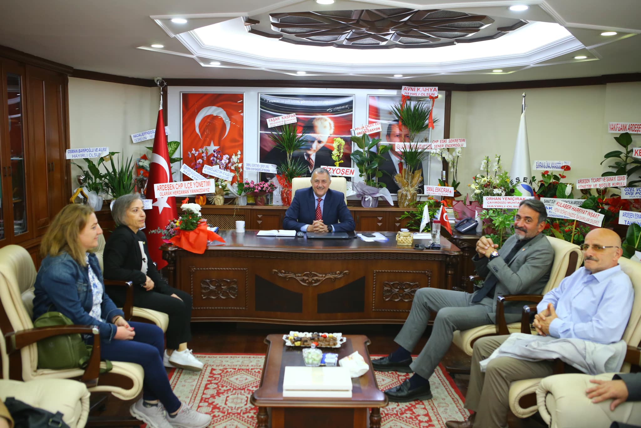 CHP Ardeşen Teşkilatından Başkanımız'a tebrik ziyareti