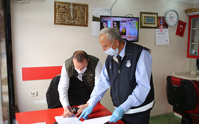 Ardeşen Belediye Zabıta Ekipleri Berber Denetimizde
