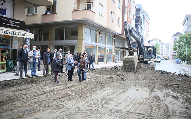 Fırtına Mahallesinde üst yapı çalışmalarına başladık.