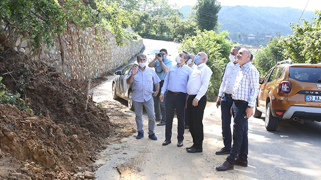 Heyelan Sonrası İlçemizde Hasar Tespit Çalışması Yaptık