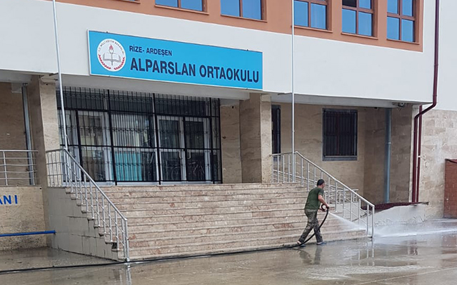 LGS Sınavı İçin Okullarda Dezenfekte Çalışması Yaptık