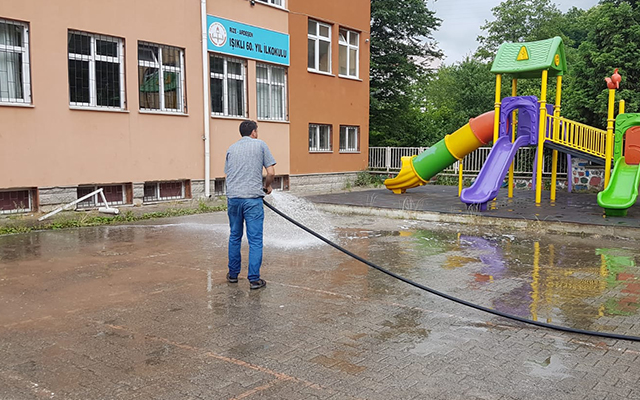 LGS Sınavı İçin Okullarda Dezenfekte Çalışması Yaptık