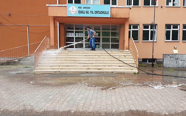 LGS Sınavı İçin Okullarda Dezenfekte Çalışması Yaptık