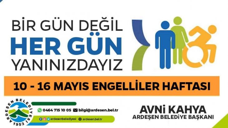 10-16 Mayıs Engelliler Haftası