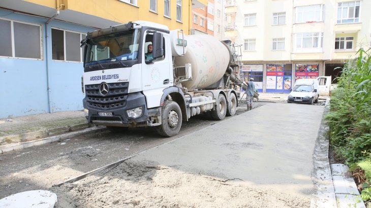 Fırtına Mahallesinde üst yapı çalışmalarımız devam ediyor. 