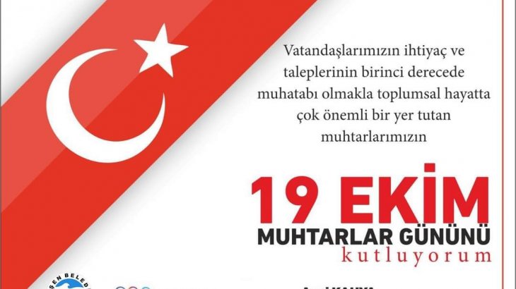 19 Ekim Muhtarlar Günü kutlu Olsun