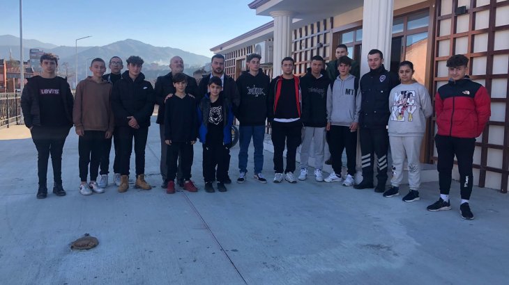 Yeni yılın ilk günü sporcularımız ile bir aradayız.