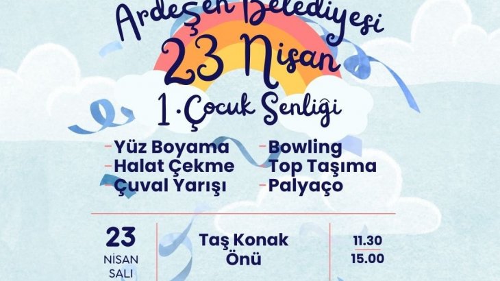 23 Nisan Çocuk Şenliği'ne Davetlisiniz!