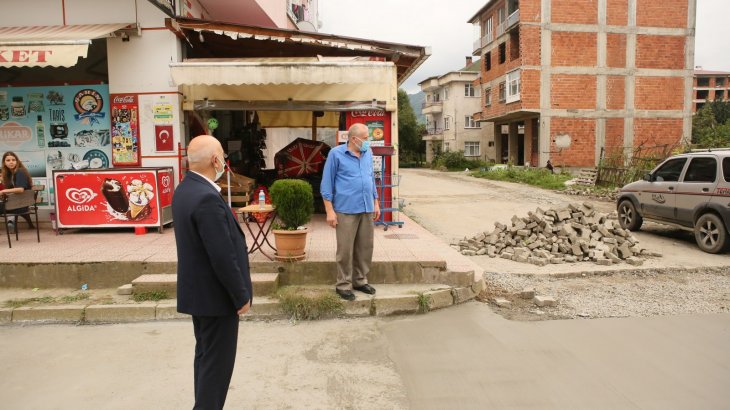 Başkanımız Avni KAHYA Sahada Çalışmaları İnceleyerek Vatandaşla Bir Araya Geldi