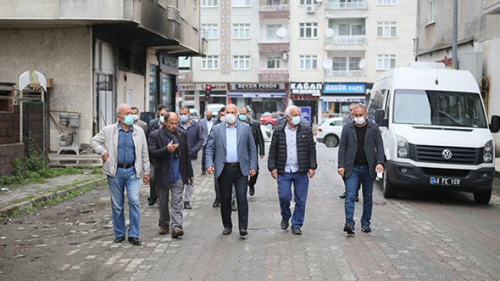 Fırtına Mahallesinde üst yapı çalışmalarına başladık.