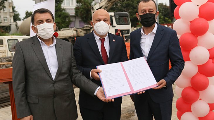 Diyanete Bağlı Anaokulunun Temeli Atıldı.